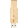 Clé USB pivotante personnalisable en bois clair