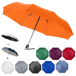 Parapluie pliant publicitaire ALEX  avec ouverture & fermeture automat