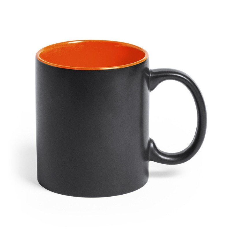 Tasse personnalisable  noire avec intérieur de couleur "BAFI"