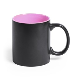 Tasse personnalisable  noire avec intérieur de couleur "BAFI"