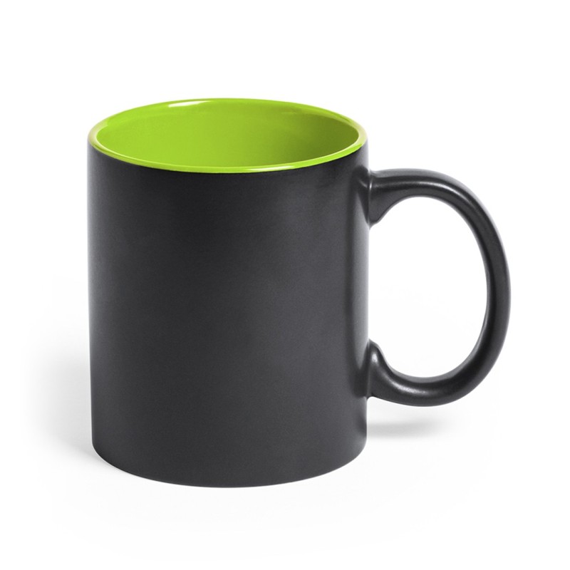 Tasse personnalisable  noire avec intérieur de couleur "BAFI"