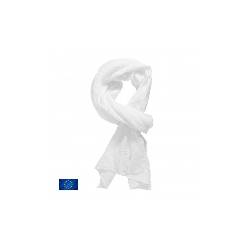 Chèche personnalisé en gaze de coton - Fabrication européenne -SCARFY