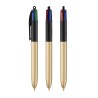 Stylo BIC® 4 couleurs personnalisé avec finition de coloris glacé