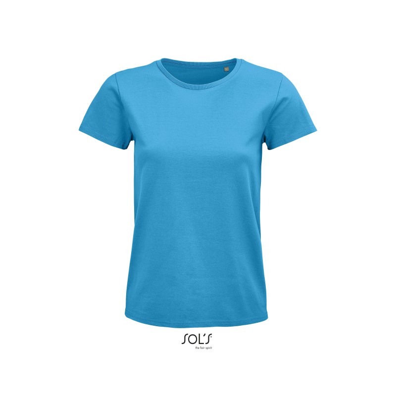 Tee-shirt publicitaire femme en coton biologique. 23 coloris au choix Tee-shirt publicitaire femme en coton biologique. 23 coloris au choix