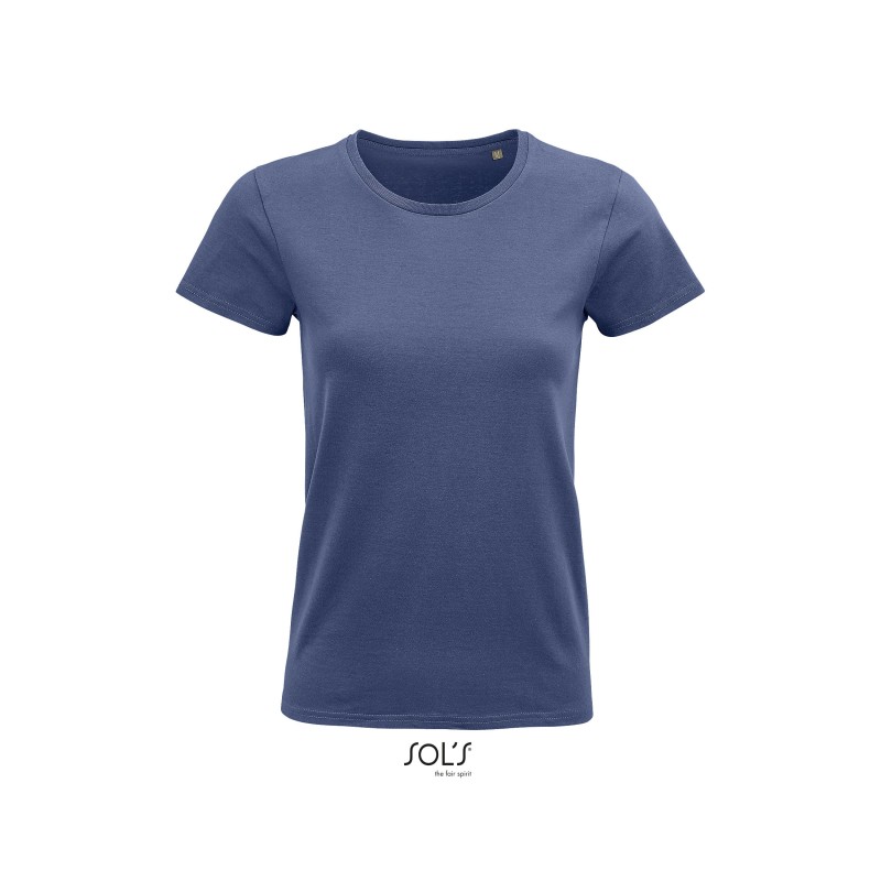 Tee-shirt publicitaire femme en coton biologique. 23 coloris au choix Tee-shirt publicitaire femme en coton biologique. 23 coloris au choix