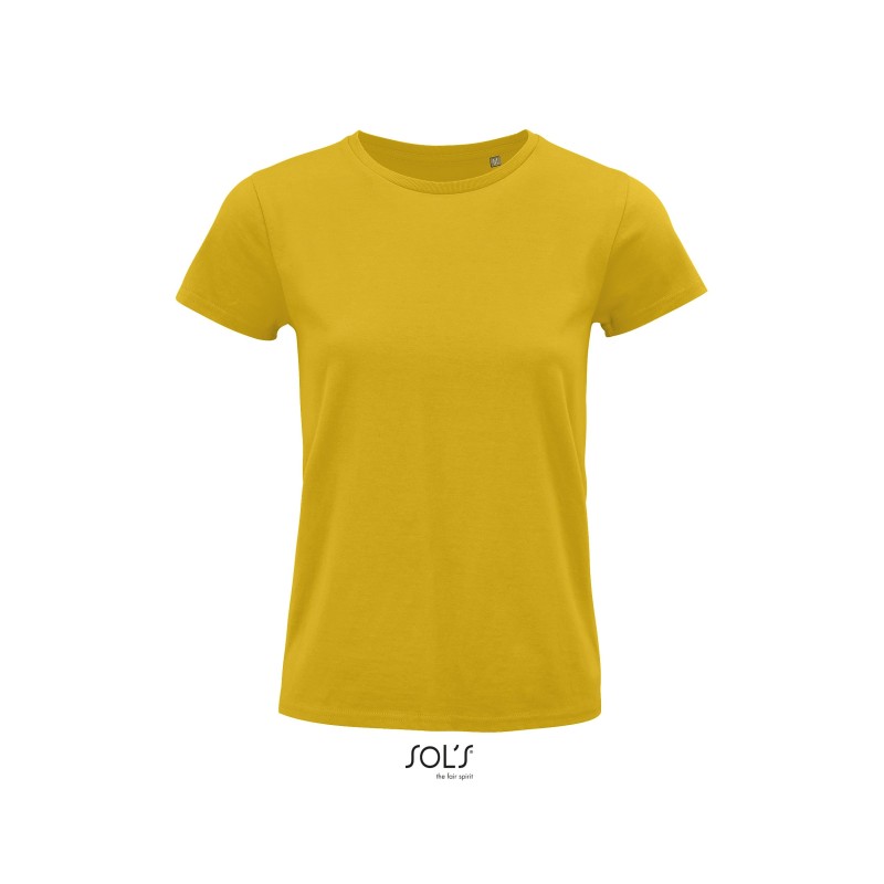 Tee-shirt publicitaire femme en coton biologique. 23 coloris au choix Tee-shirt publicitaire femme en coton biologique. 23 coloris au choix