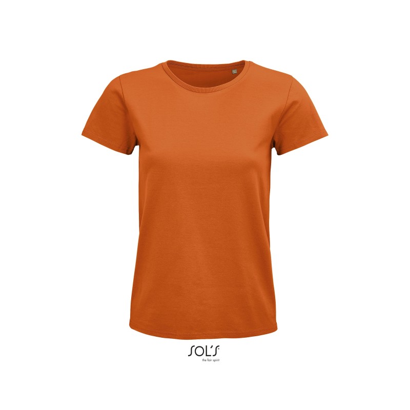 Tee-shirt publicitaire femme en coton biologique. 23 coloris au choix Tee-shirt publicitaire femme en coton biologique. 23 coloris au choix