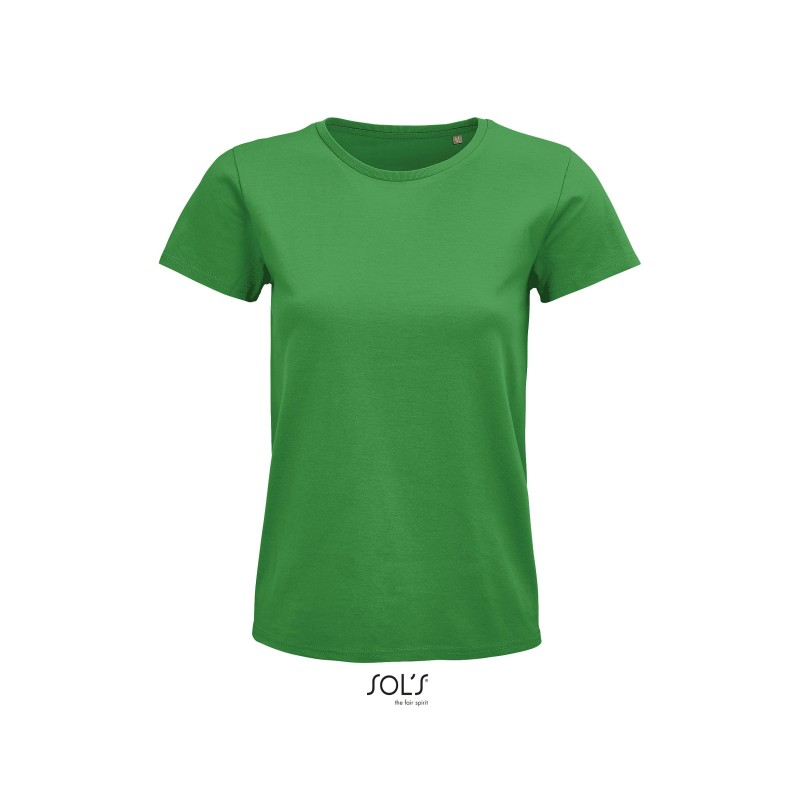 Tee-shirt publicitaire femme en coton biologique. 23 coloris au choix