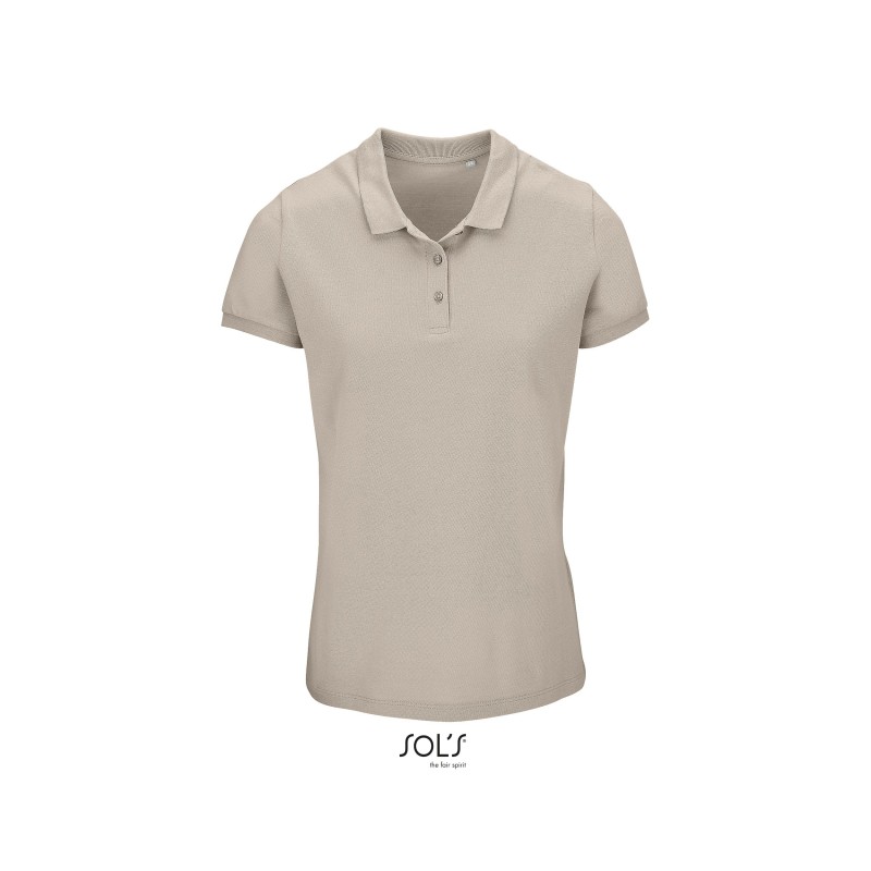 Polo publicitaire femme en coton biologique  - 7 coloris. PLANET