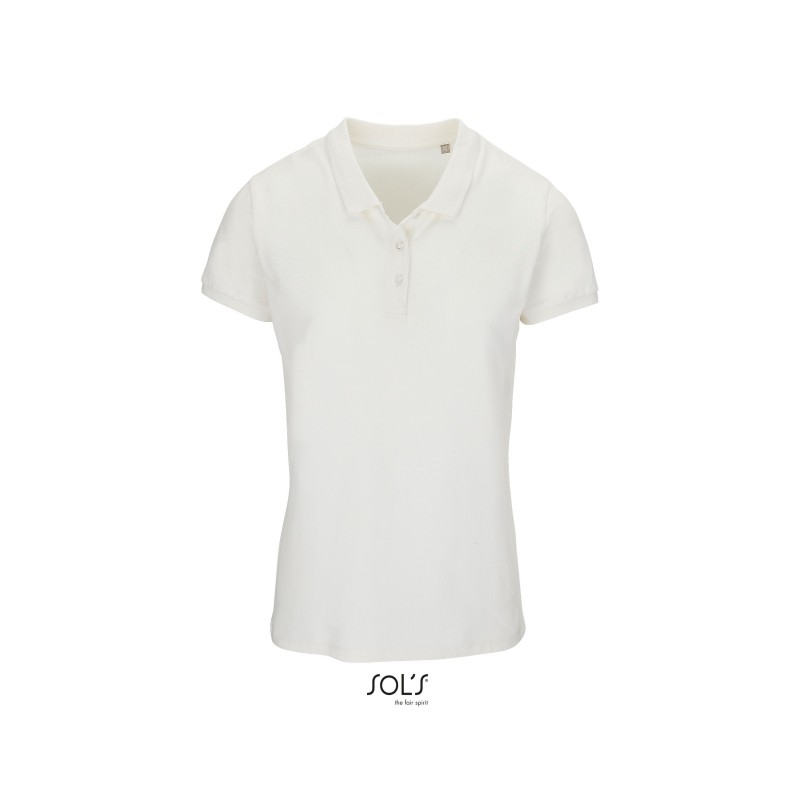 Polo publicitaire femme en coton biologique  - 7 coloris. PLANET