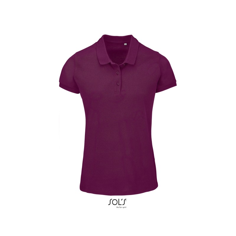 Polo publicitaire femme en coton biologique  - 7 coloris. PLANET