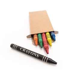 Set de 6 crayons gras personnalisable "PICHI"