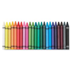 Boîte de 30 crayons en cire personnalisable "STRIPER"