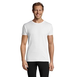 Tee-shirt de sport unisexe blanc, personnalisable. "SPRINT"