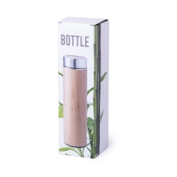Bouteille isotherme en bambou personnalisable THERMO MIX