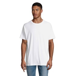 Tee-shirt coton bio blanc oversize homme personnalisable BOXY