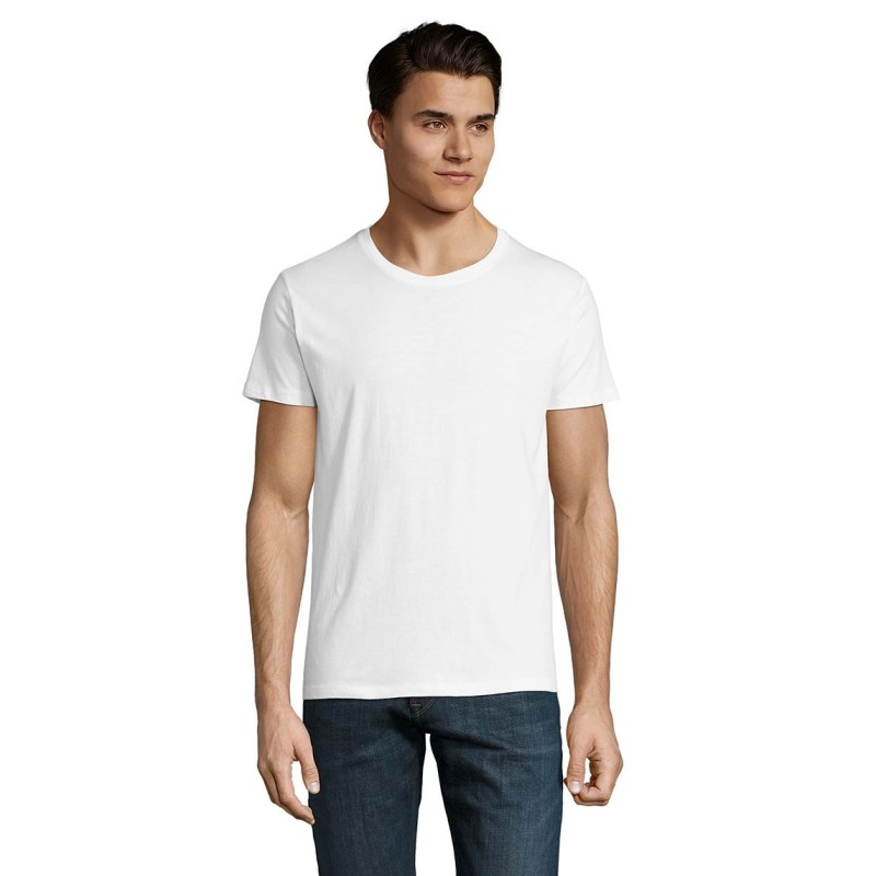 Tee-shirt homme publicitaire en coton bio blanc MILO