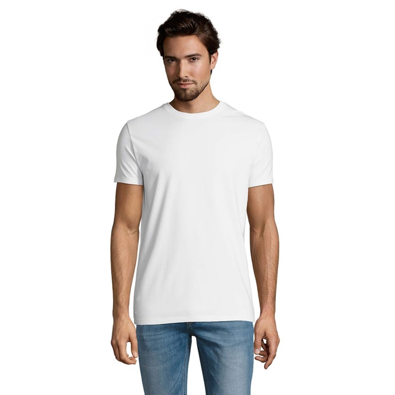 Tee-shirt publicitaire homme blanc MILLENIUM