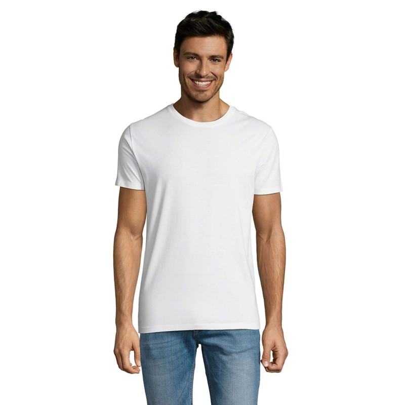 Tee-shirt Homme personnalisable en sublimation.  MARTIN- Blanc