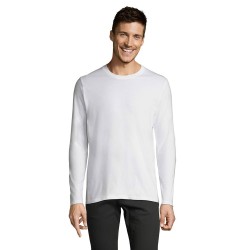Tee-shirt publicitaire homme manches longues IMPERIAL - Blanc