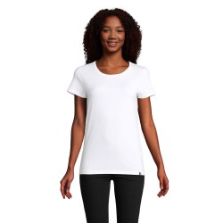 Tee-shirt publicitaire femme fabriqué en France LOLA - blanc