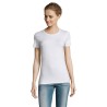 Tee-shirt publicitaire femme blanc MILLENIUM