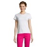 Tee-shirt blanc publicitaire coupe femme "MISS"