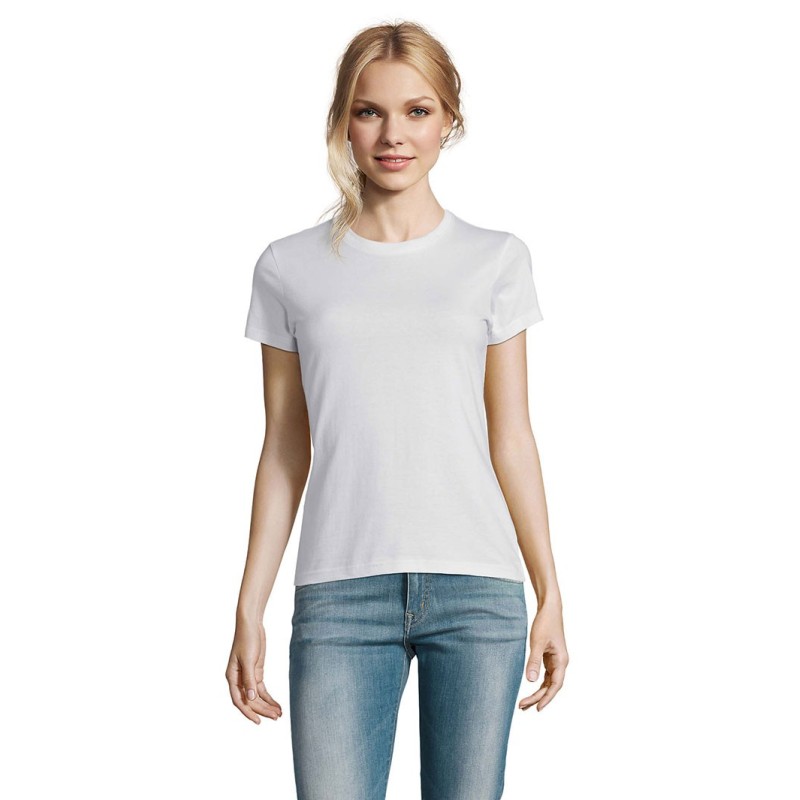 Tee-shirt femme publicitaire blanc IMPERIAL