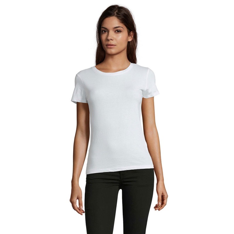 Tee-shirt femme publicitaire blanc REGENT FIT