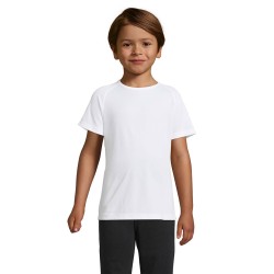 Tee-shirt blanc de sport enfant personnalisable "SPORTY KID"