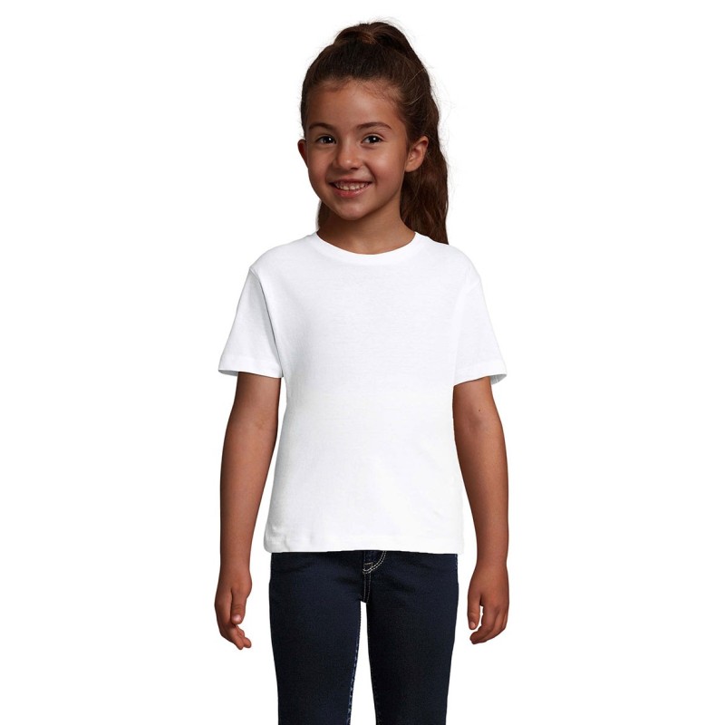 Tee-shirt publicitaire fille - coloris blanc. "CHERRY"