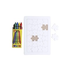 Puzzle publicitaire en carton 24 pièces à colorier - "ZETA"