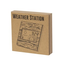 Station météo personnalisée  en bambou BEHOX