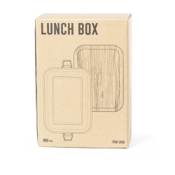 Boîte repas/Lunch box en acier inoxydable & bambou PLASTIL
