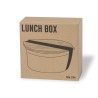 Lunch box publicitaire ronde en acier inox avec couvercle bambou TRUIT