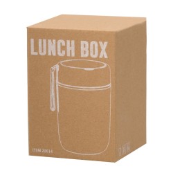 Lunch box publicitaire isotherme en PP et inox avec cuillère