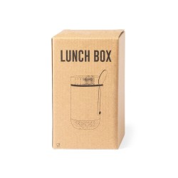 Lunch box personnalisable isotherme cylindrique avec cuillère "CAMBRIX