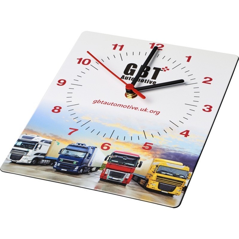 Horloge murale publicitaire  rectangulaire "BRITE-CLOCK® "