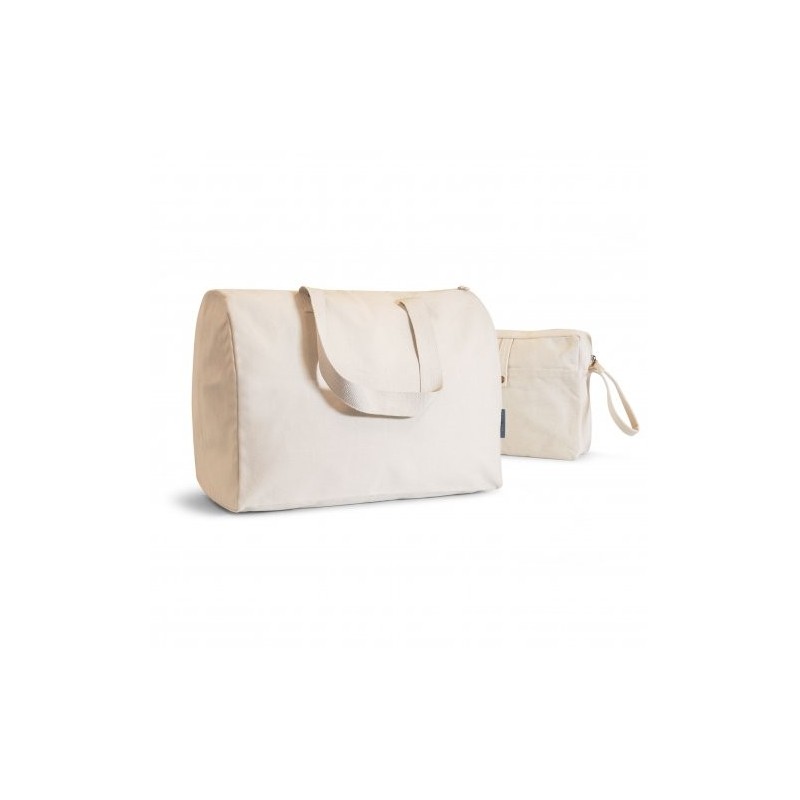 Set de voyage avec sac de voyage et trousse en coton bio COMBIO