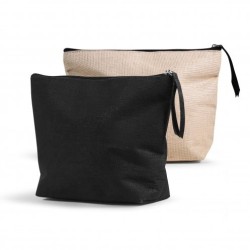 Grande trousse de toilette publicitaire en jute et coton MAXIDAY