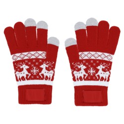 Paire de gants publicitaires avec motif de Noël "KAINEX"