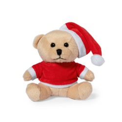 Ours en peluche Noël avec tee-shirt personnalisable "CLAUS"