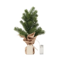 Mini sapin de Noël artificiel personnalisable avec guirlande Led "FRAN