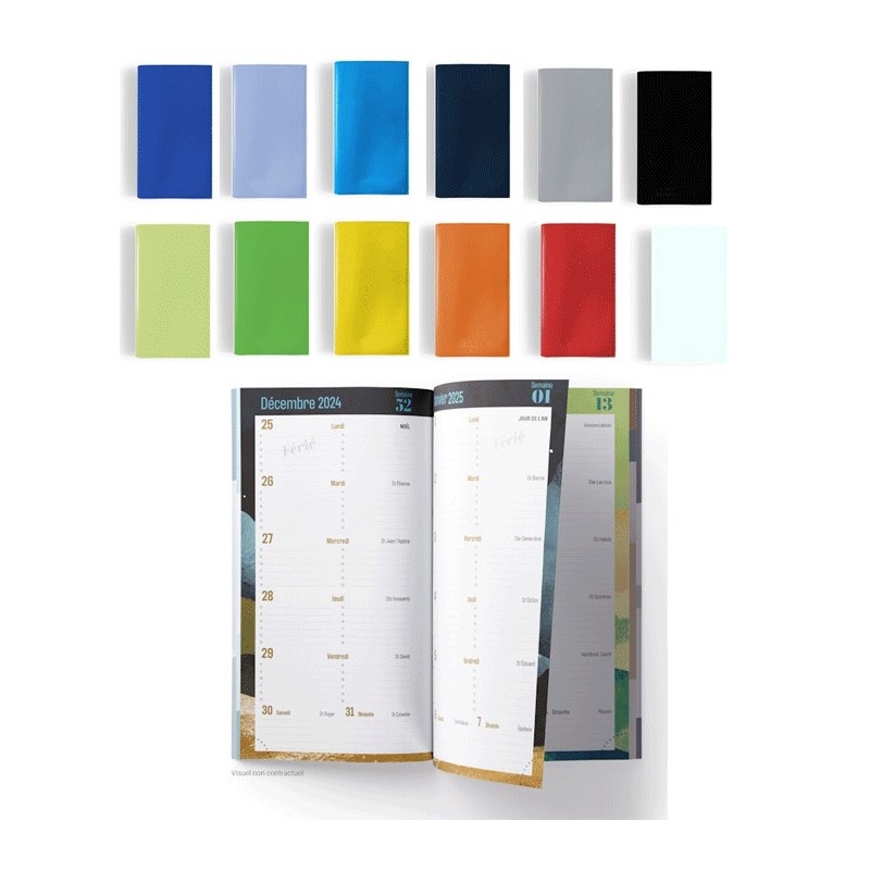 Agenda de poche 2025 avec couverture souple "ALMAN" Agenda de poche 2025 avec couverture souple "ALMAN"