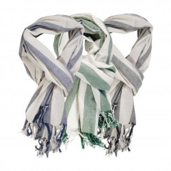 Foulard personnalisé en coton biologique bicolore  "NECKBIO"