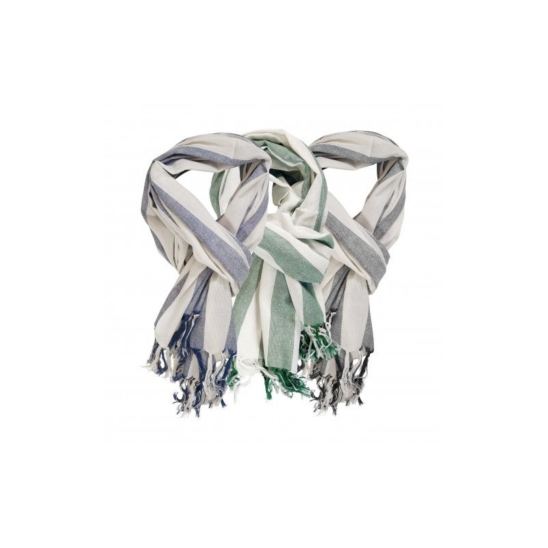 Foulard personnalisé en coton biologique bicolore  "NECKBIO"