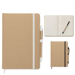 Carnet publicitaire A5 avec stylo bille "CARATIL"