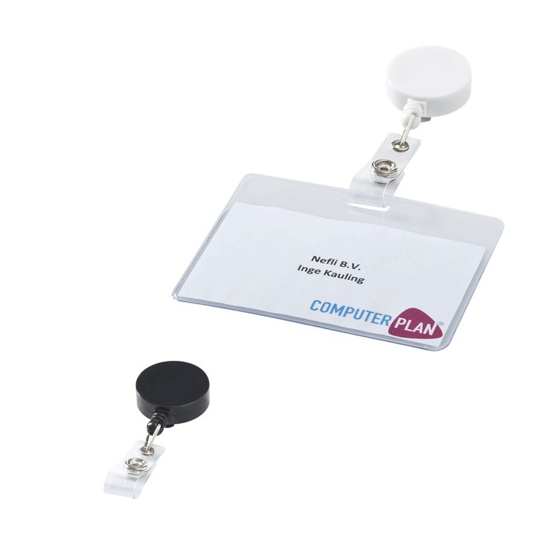 Porte-badge publicitaire avec fil extensible "LECH"