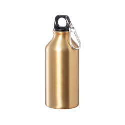 Bidon publicitaire de 44 cl en aluminium avec mousqueton "MENTO"