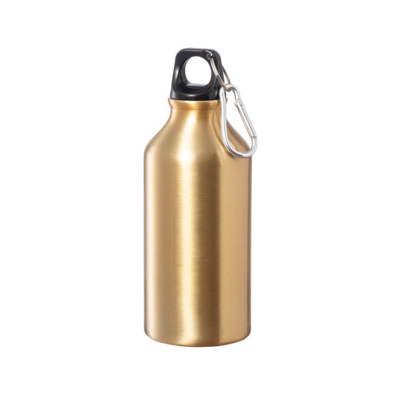 Bidon publicitaire de 44 cl en aluminium avec mousqueton "MENTO" Bidon publicitaire de 44 cl en aluminium avec mousqueton "MENTO"